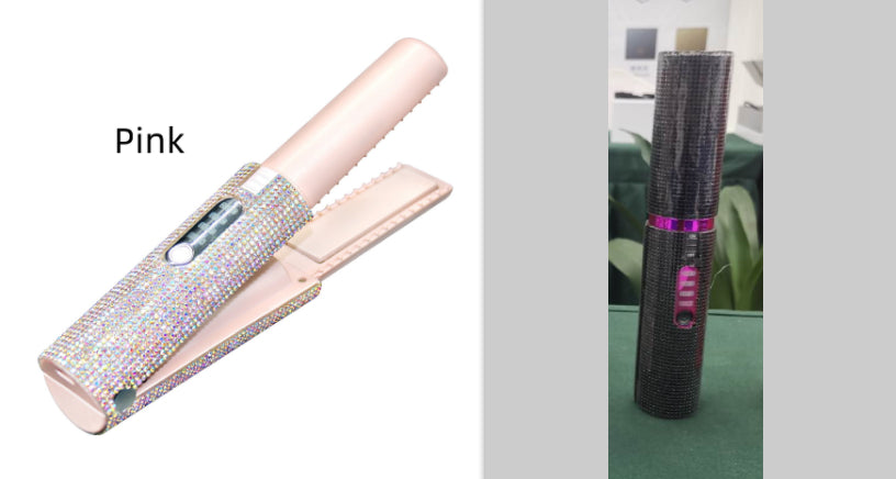 2-In-1 Electric USB Hair Straightening Brush