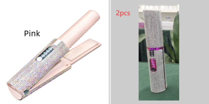 2-In-1 Electric USB Hair Straightening Brush