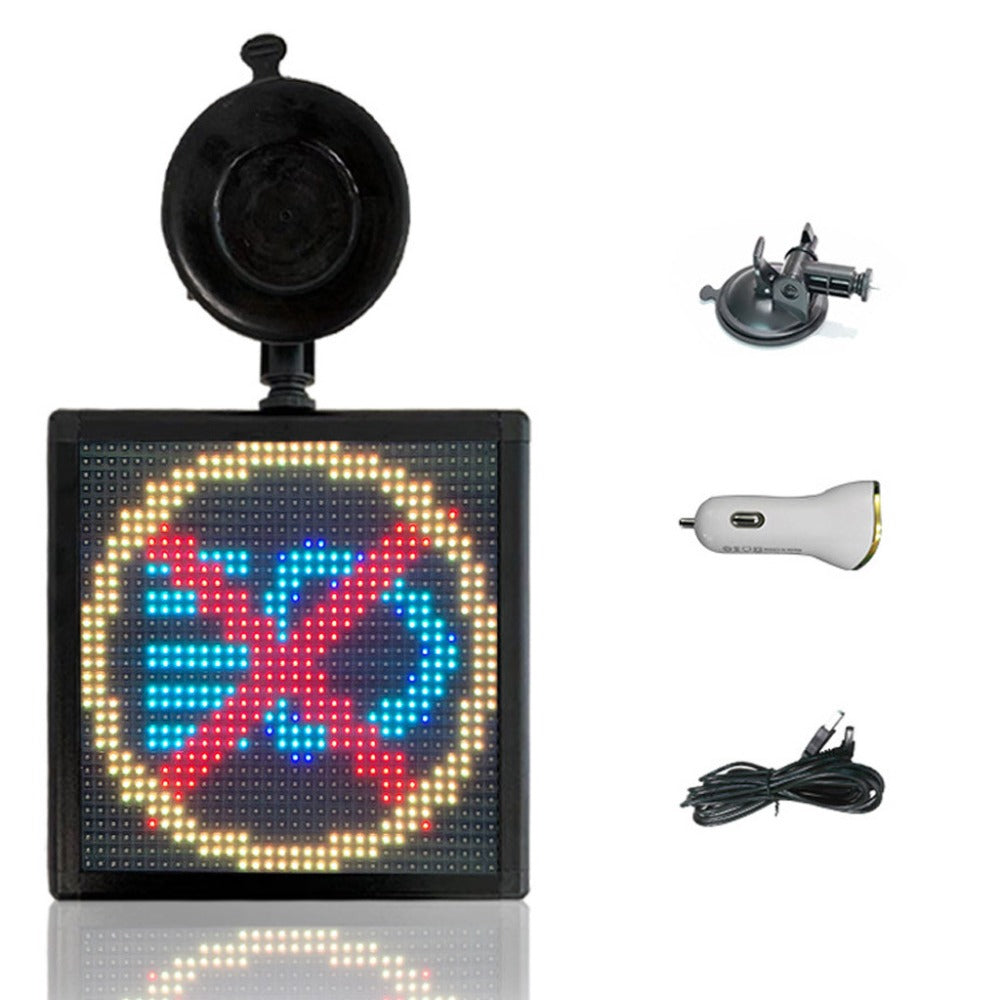 The Rear Window Of The Car LED Internet Celebrity Emoticon Screen