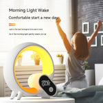Q Light  Digital Display Alarm Clock Bluetooth Audio