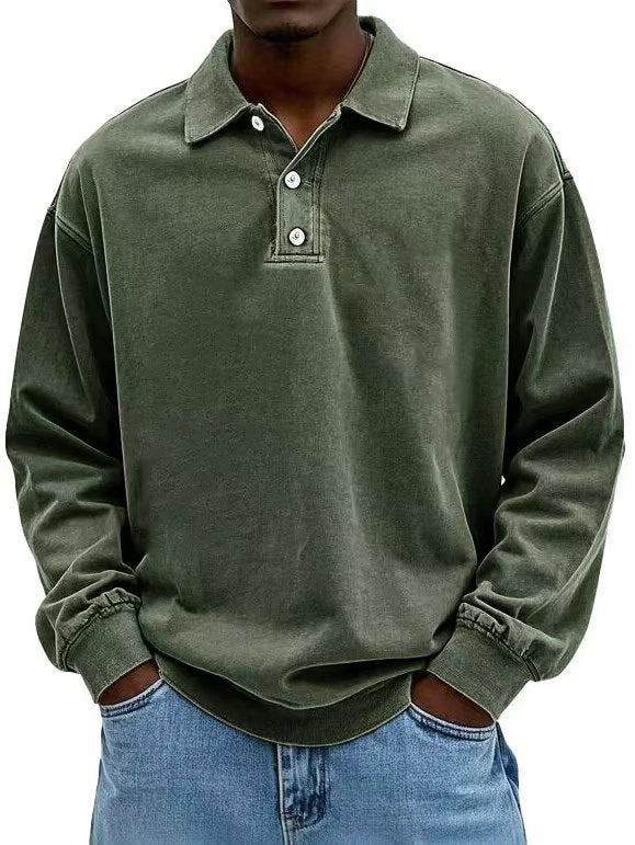 Fall Men's Long Sleeve Polo Shirts