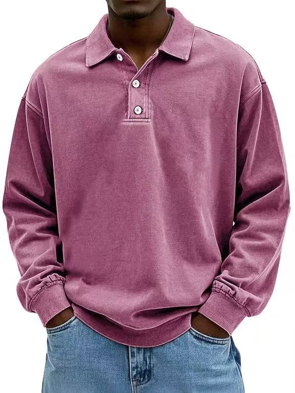 Fall Men's Long Sleeve Polo Shirts