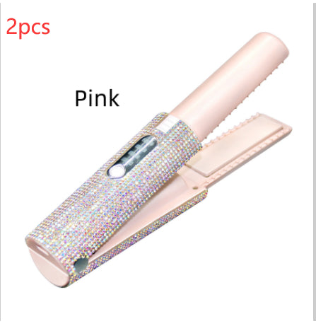 2-In-1 Electric USB Hair Straightening Brush