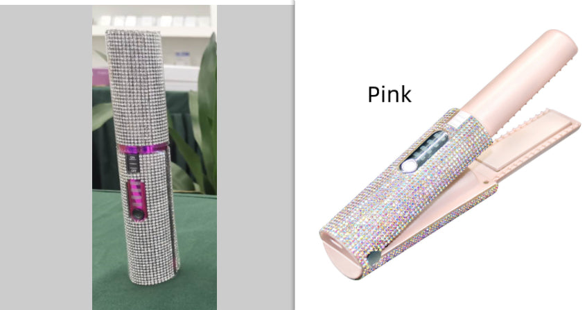 2-In-1 Electric USB Hair Straightening Brush