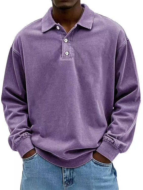 Fall Men's Long Sleeve Polo Shirts