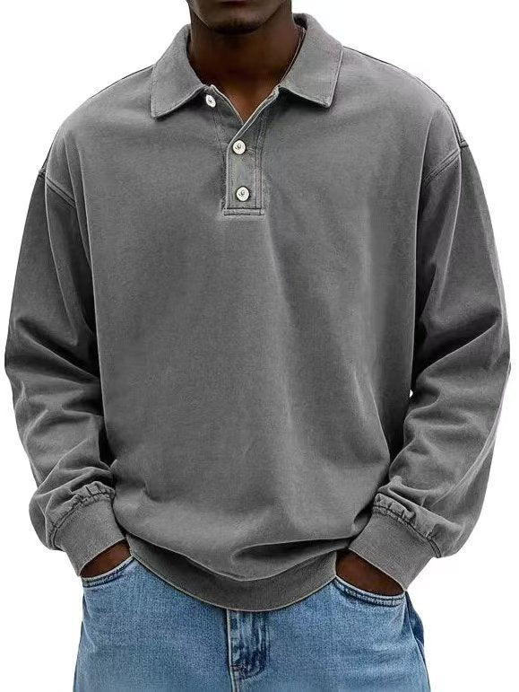 Fall Men's Long Sleeve Polo Shirts