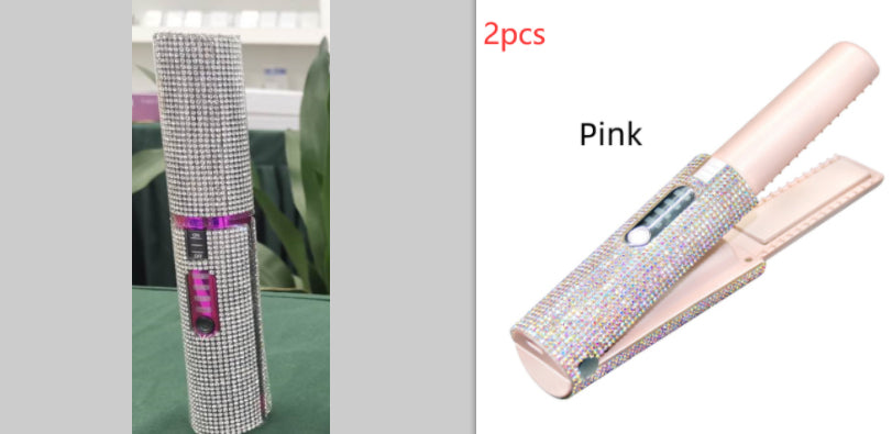 2-In-1 Electric USB Hair Straightening Brush