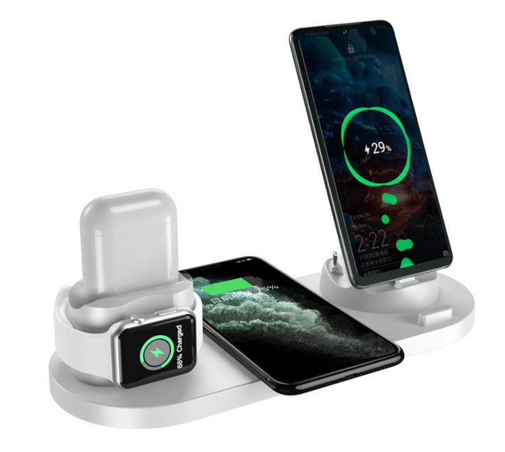 Wireless Charger For Phone  6 In 1 Charging Dock Station