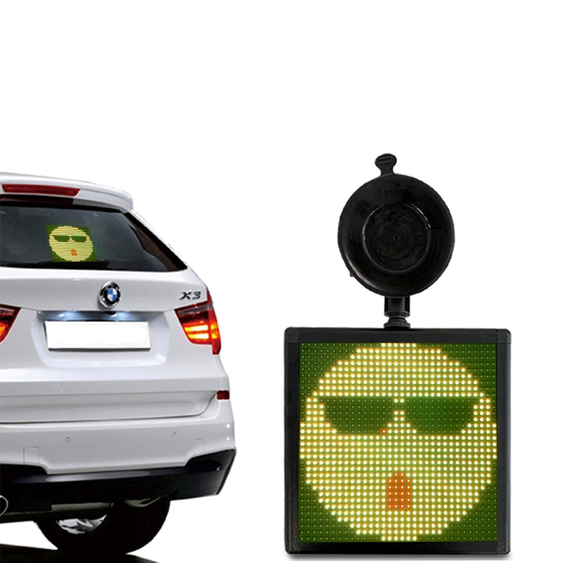 The Rear Window Of The Car LED Internet Celebrity Emoticon Screen