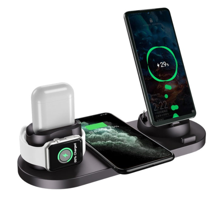 Wireless Charger For Phone  6 In 1 Charging Dock Station