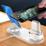 Wireless Charger For Phone  6 In 1 Charging Dock Station