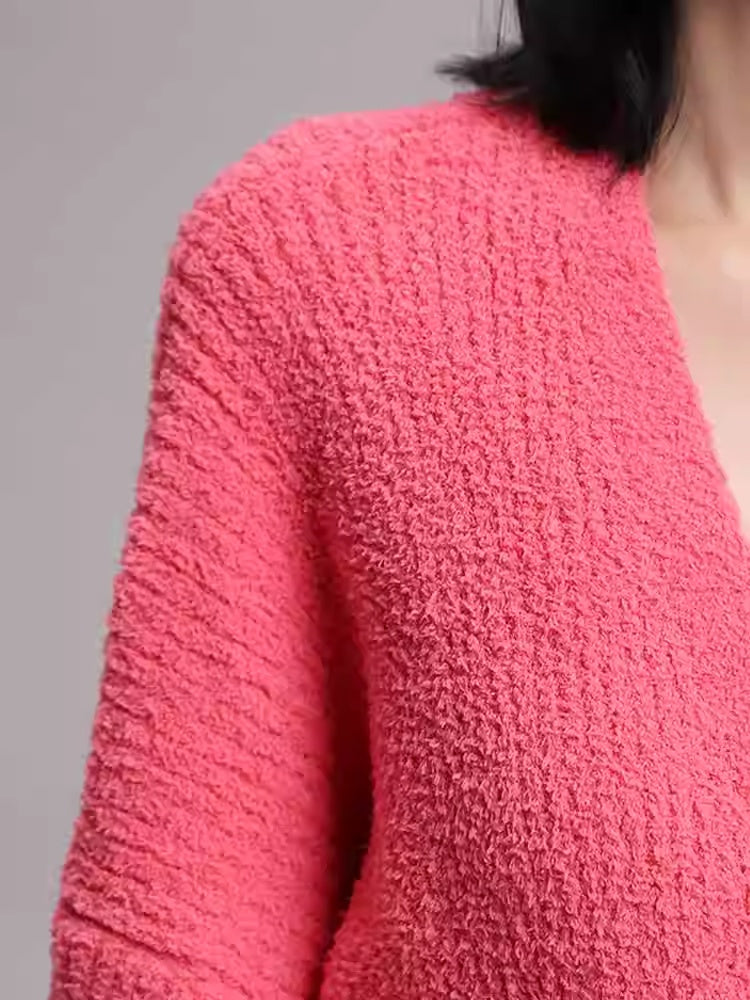 Soft And Comfortable Solid-color Cardigan Robe