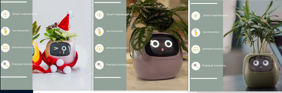 Smart Planter Endless Fun Over 49 Rich Expressions 7 Smart Sensors And AI Chips