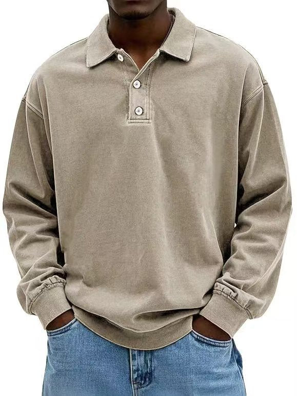 Fall Men's Long Sleeve Polo Shirts