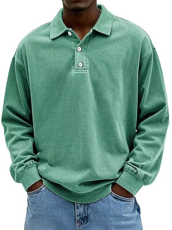 Fall Men's Long Sleeve Polo Shirts