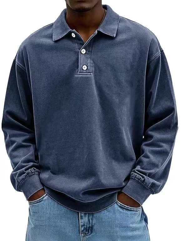 Fall Men's Long Sleeve Polo Shirts
