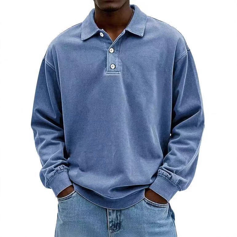 Fall Men's Long Sleeve Polo Shirts