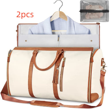 Travel Duffle Bag Women's Handbag Folding Suit Bag