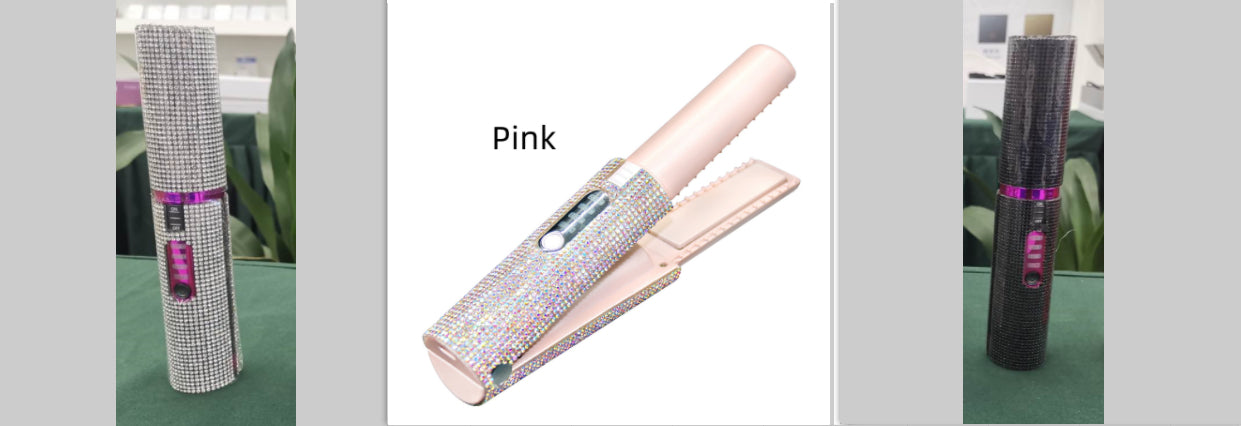 2-In-1 Electric USB Hair Straightening Brush